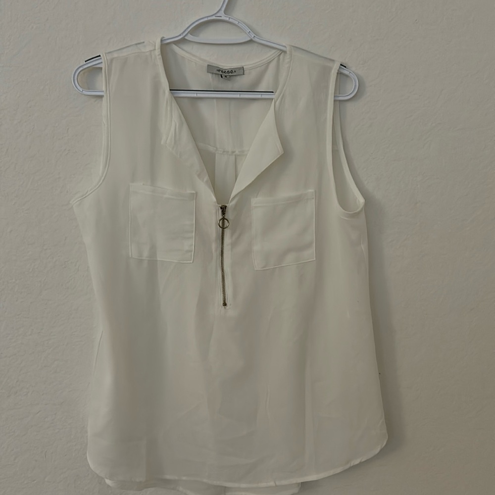 Off white blouse size medium